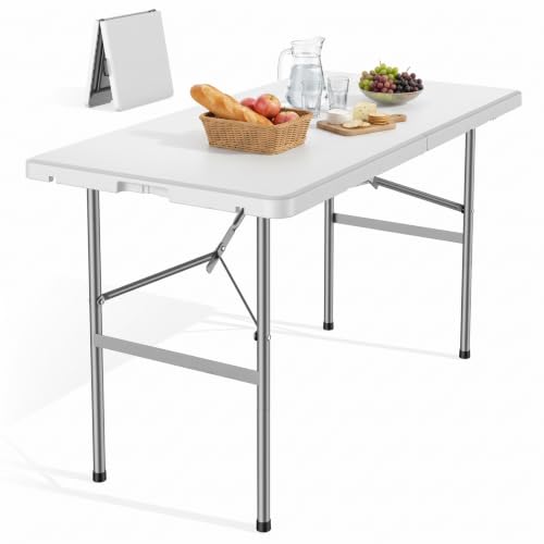 NEWBULIG 4 FT Foldable Table, Easy to Fold and Store