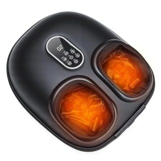NEWBULIG Foot Massager Machine with Heat, Air Compression and Deep Kneading, 6 Modes Shiatsu Foot Massager for Muscle Relief, Gifts for Women, Men and Parents