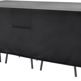 NEWBULIG Patio Furniture Cover Waterproof 108L x 82W x 28H Inch, Black