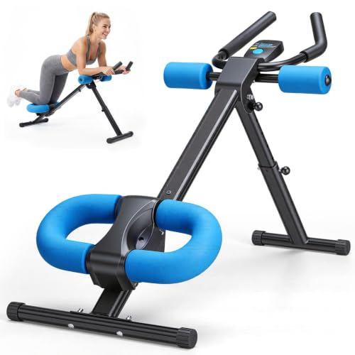 NEWBULIG Ab Machine, Abs Workout Equipment for Home Gym, Adjustable Ab Trainer Machine for Stomach Workout, Foldable, 440 LBS
