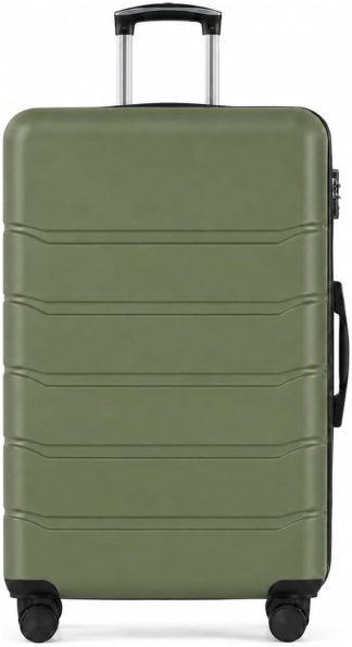 20 Inch Carry On Luggage, Suitcase with Spinner Wheels - Green | NEWBULIG