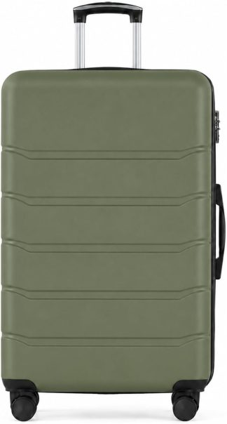 20 Inch Carry On Luggage, Suitcase with Spinner Wheels - Green | NEWBULIG