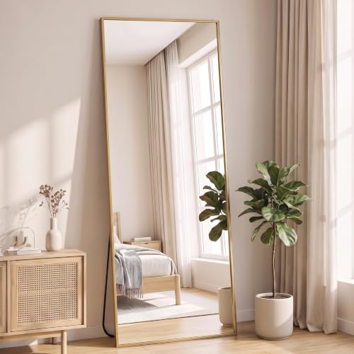 NEWBULIG Full Length Floor Mirror, Body Standing Wall Mirror