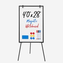 Magnetic Dry Erase Board 40 x 28 Inch, White Board with Adjustable Stand, Heavy-Duty Aluminum Frame & Accessory Tray for Office, Classroom, Home & Presentations, Black - view 1 of 6 | NEWBULIG