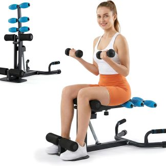 Deep Squat Machine for Women, Home Gym Fitness Squat Machine - BLACK&BLUE | NEWBULIG