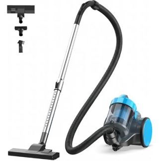 NEWBULIG Canister Vacuum Cleaner for Home, Bagless Vacuum Cleaner, Blue