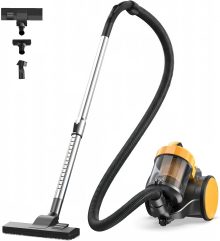Canister Vacuum Cleaner for Home, Bagless Vacuum Cleaner, Yellow - view 1 of 6 | NEWBULIG