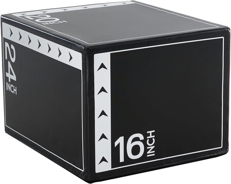 3 in 1 Plyometric Jump Box, Plyo Box Jumps for Home Gym, Jumping Boxes for Training, Workout, Exercise, Non-Slip Multi-Use Cushioned - view 1 of 6 | NEWBULIG
