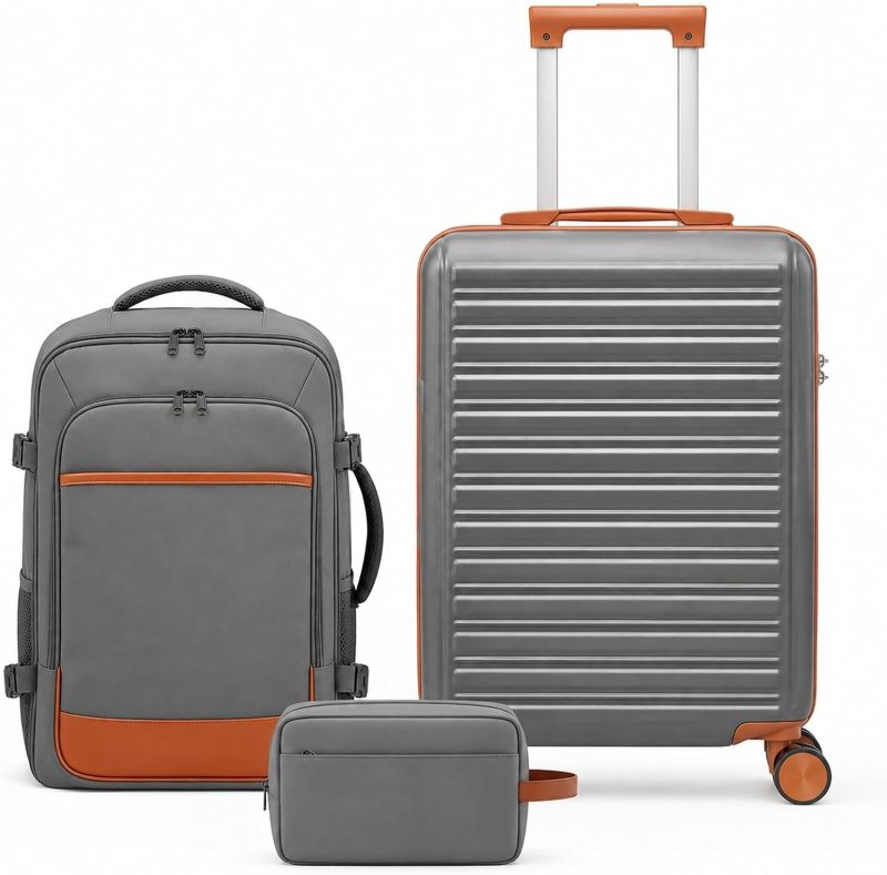 Luggage Set 3 Piece, 20in Carry On Suitcase With Backpack - view 1 of 6 | NEWBULIG