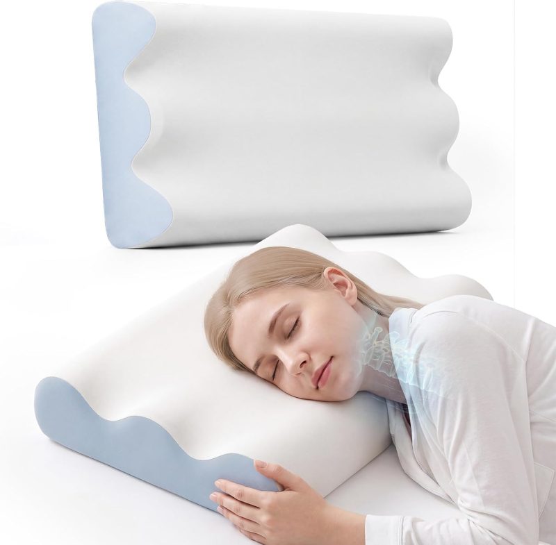 Contour Memory Foam Cervical Pillow with Neck Support - view 1 of 6 | NEWBULIG