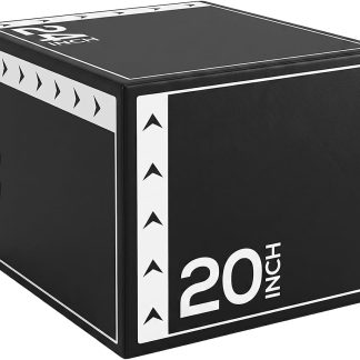 3 in 1 Plyometric Jump Box, Plyo Box Jumps for Home Gym, Jumping Boxes for Training, Workout, Exercise, Non-Slip Multi-Use Cushioned - White | NEWBULIG