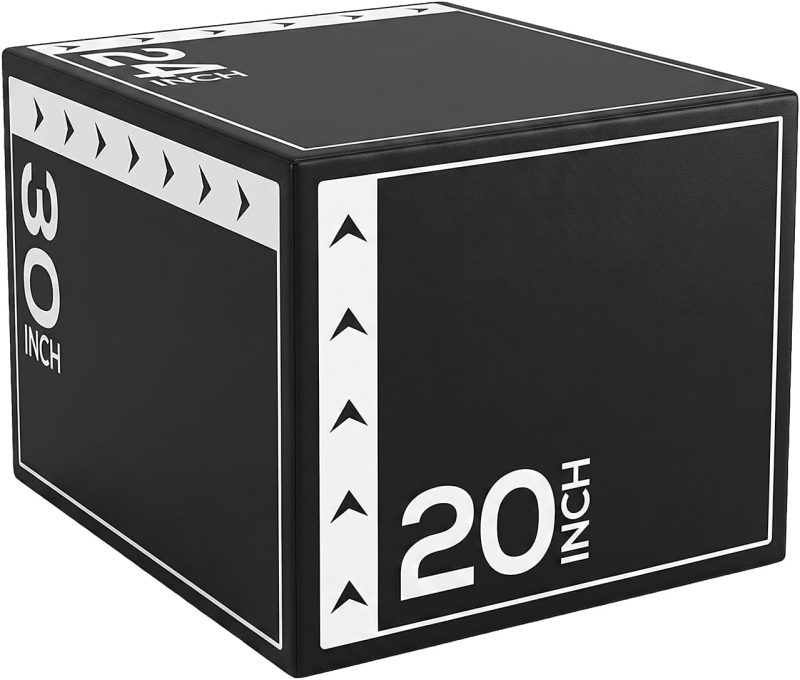 3 in 1 Plyometric Jump Box, Plyo Box Jumps for Home Gym, Jumping Boxes for Training, Workout, Exercise, Non-Slip Multi-Use Cushioned - view 1 of 6 | NEWBULIG