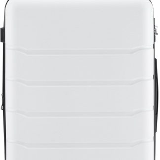 20 Inch Carry On Luggage, Suitcase with Spinner Wheels - White | NEWBULIG