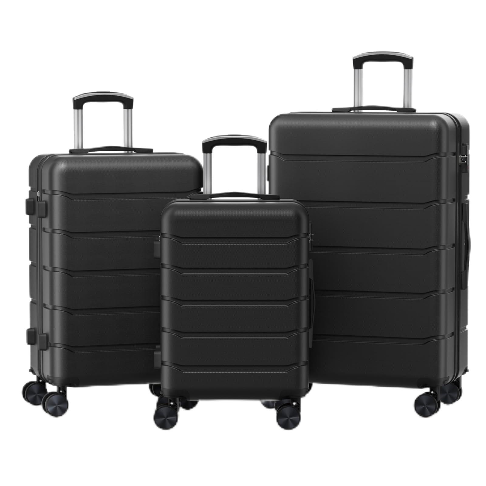 NEWBULIG 3 Piece Expandable Luggage Set, Hard Shell Suitcase