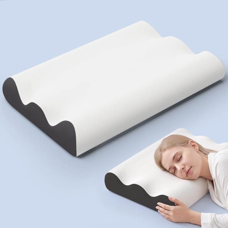 Contour Memory Foam Cervical Pillow with Neck Support - view 1 of 6 | NEWBULIG