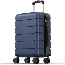20 Inch Carry on Luggage, Hard Shell Suitcase, Pink - view 1 of 6 | NEWBULIG