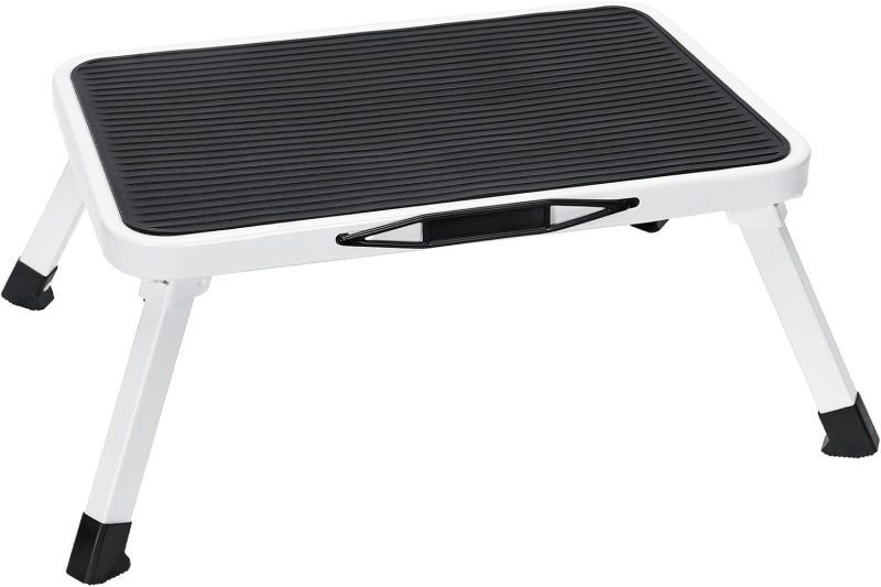 Foldable Step Stool, 330lbs Reinforced Sturdy Metal - view 1 of 6 | NEWBULIG