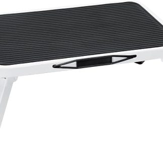 NEWBULIG Foldable Step Stool, 330lbs Reinforced Sturdy Metal