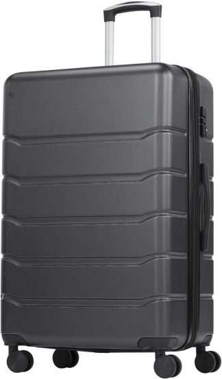 Luggage Set 3 Piece, 20in Carry On Suitcase With Backpack - Black | NEWBULIG