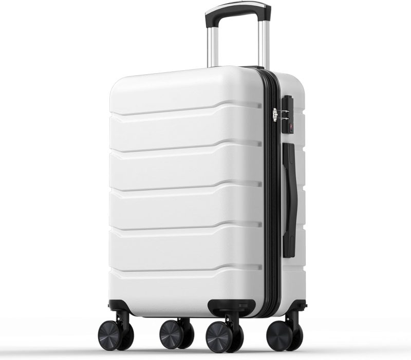20 Inch Carry on Luggage, Hard Shell Suitcase, Pink - view 1 of 6 | NEWBULIG