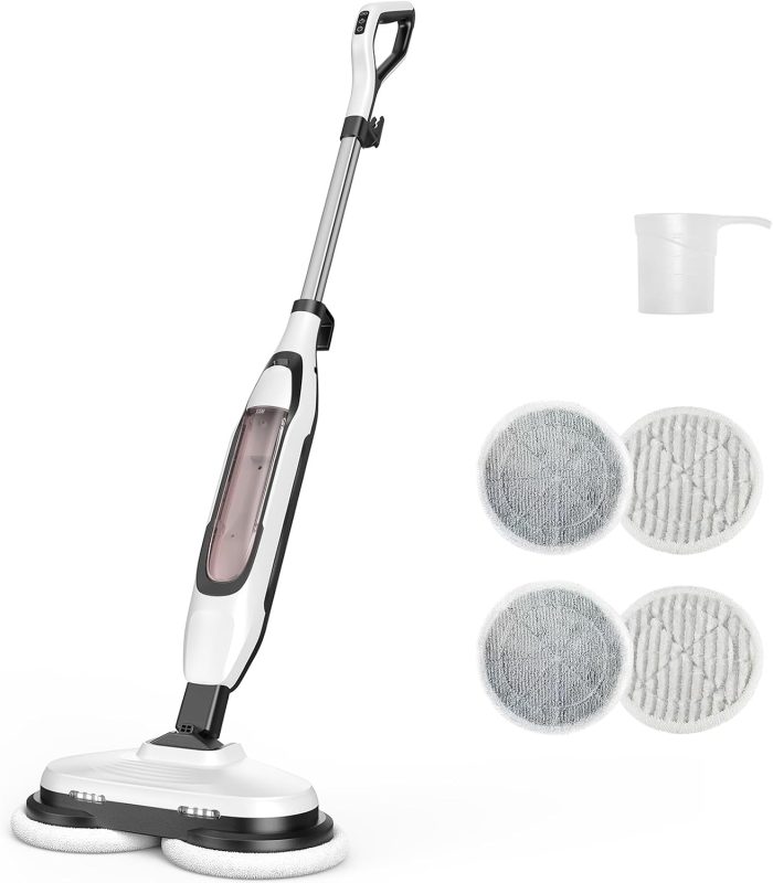 Scrub & Steam Mop for Floor Cleaning with Dual Rotating Mop Pads - view 1 of 6 | NEWBULIG