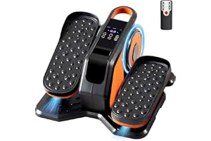 NEWBULIG Under Desk Elliptical Machine, Ellipse Leg Exerciser with Remote Control, 12 Adjustable Speeds, Forward & Reverse, Mini Ellipse Leg Trainer for Home & Office