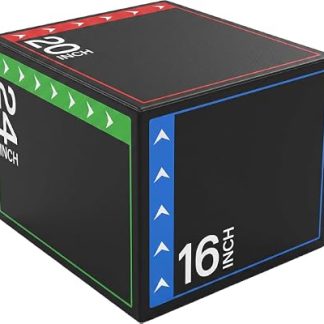 NEWBULIG 3 in 1 Plyometric Jump Box, Plyo Box Jumps for Home Gym, Jumping Boxes for Training, Workout, Exercise, Non-Slip Multi-Use Cushioned