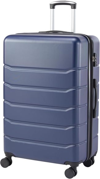 20 Inch Carry On Luggage, Suitcase with Spinner Wheels - Blue | NEWBULIG