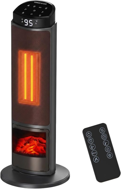 23 Inch Indoor Space Heater, 1500W Portable Electric Room Heater - view 1 of 6 | NEWBULIG