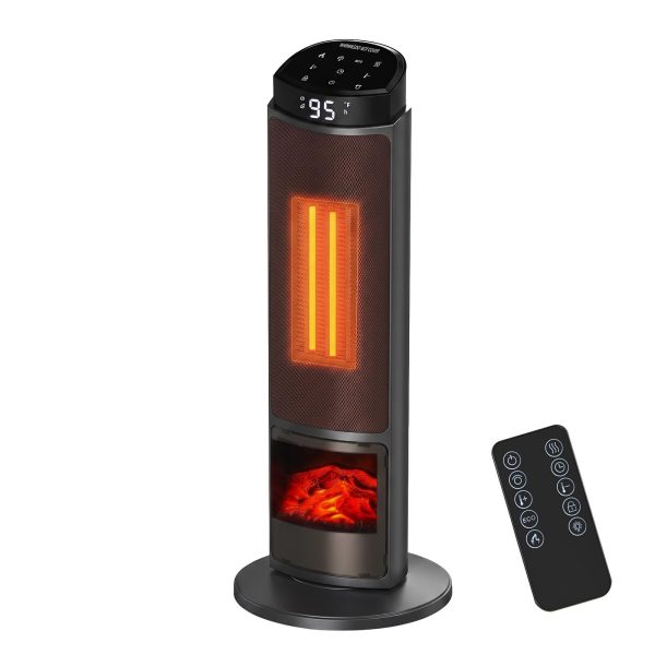 NEWBULIG 23 Inch Indoor Space Heater, 1500W Portable Electric Room Heater