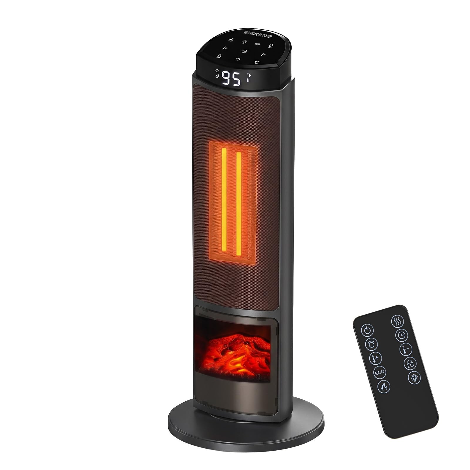 NEWBULIG 23 Inch Indoor Space Heater, 1500W Portable Electric Room Heater