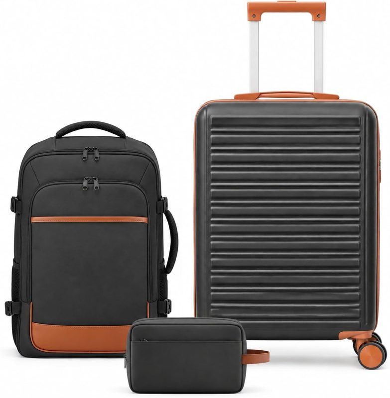 Luggage Set 3 Piece, 20in Carry On Suitcase With Backpack - view 1 of 6 | NEWBULIG