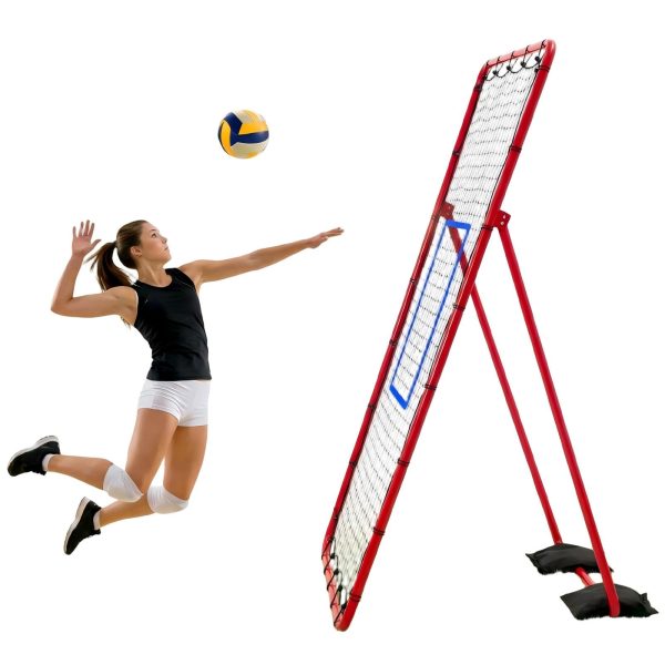 NEWBULIG Volleyball Rebounder Net 7x4 ft, Bounce Back Training Equipment