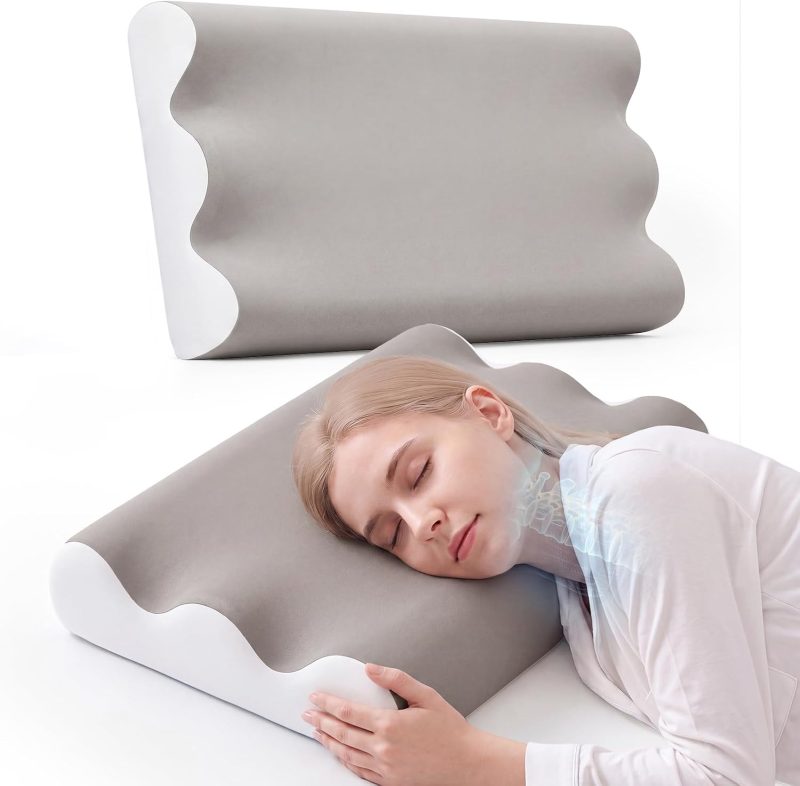 Contour Memory Foam Cervical Pillow with Neck Support - view 1 of 6 | NEWBULIG