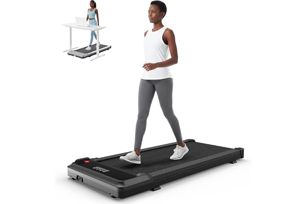 NEWBULIG Walking Pad Treadmill for Home, Lightweight Walk Machine with Remote Control and LED Display, Portable Treadmill Under Desk for Walking, Jogging, Running