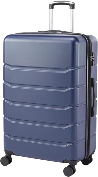 20 Inch Carry On Luggage, Suitcase with Spinner Wheels - Blue | NEWBULIG