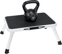 Foldable Step Stool, 330lbs Reinforced Sturdy Metal - view 1 of 6 | NEWBULIG