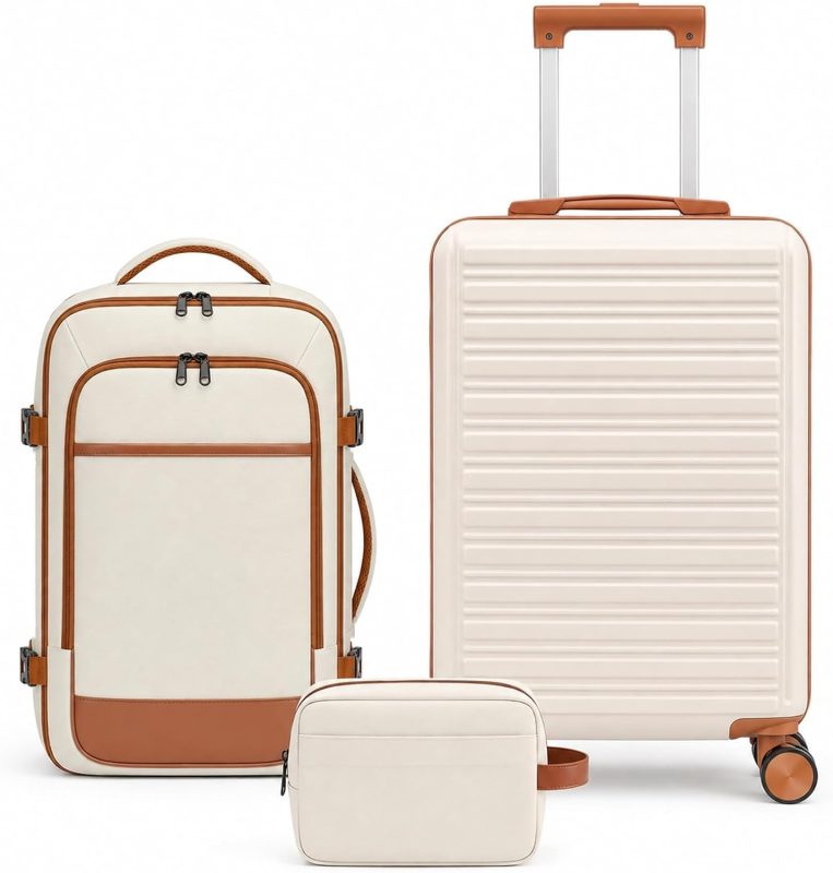 Luggage Set 3 Piece, 20in Carry On Suitcase With Backpack - view 1 of 6 | NEWBULIG