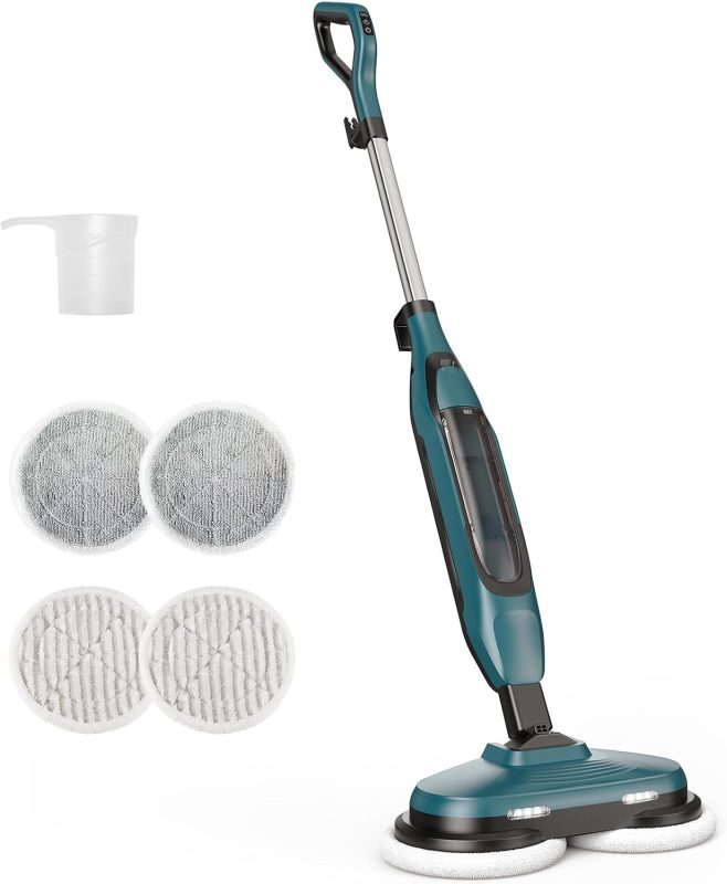 Scrubbing Steam Mop, Spin Steam Mops for Floor Cleaning with LED - view 1 of 6 | NEWBULIG