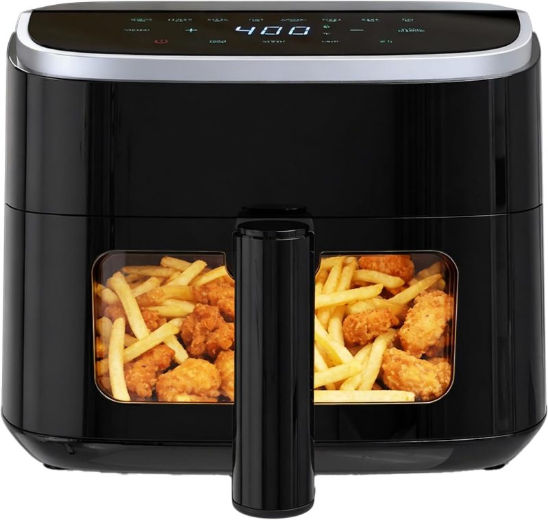 Air Fryer, 4QT Airfryer 8 Presets, Viewing Window, Nonstick Basket - view 1 of 6 | NEWBULIG