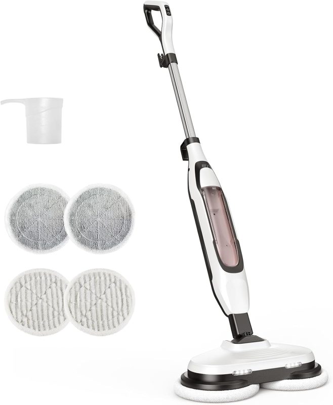 Scrubbing Steam Mop, Spin Steam Mops for Floor Cleaning with LED - view 1 of 6 | NEWBULIG