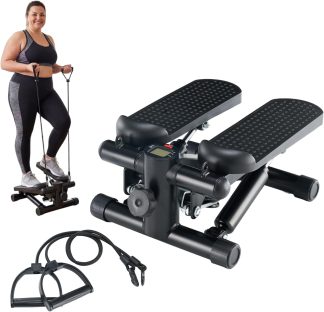 Mini Stepper for Exercise at Home, Stair Step Machine for Indoor Fitness, Portable Home Gym Stepper for Full Body Workout, 300lb Weight Capacity | NEWBULIG