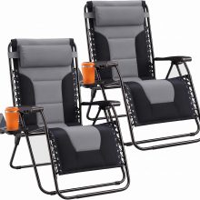 Zero Gravity Chairs Set of 2, Folding Lounge Recliner Chair - view 1 of 6 | NEWBULIG