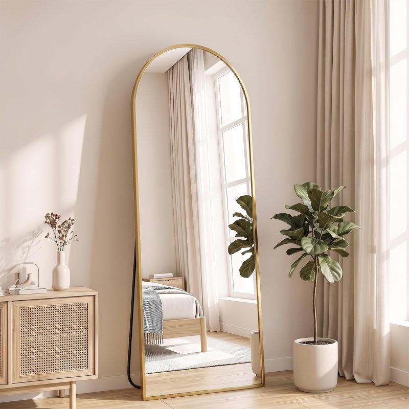 Full Length Floor Mirror, Body Standing Wall Mirror - view 1 of 6 | NEWBULIG