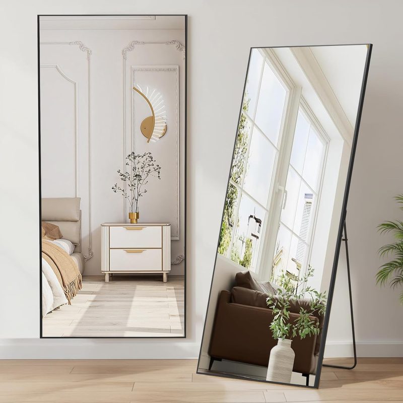 Full Length Floor Mirror, Body Standing Wall Mirror - view 1 of 6 | NEWBULIG