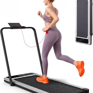 Compact Walking Pad Under Desk, Small Treadmill for Home Office - Morden Silver | NEWBULIG