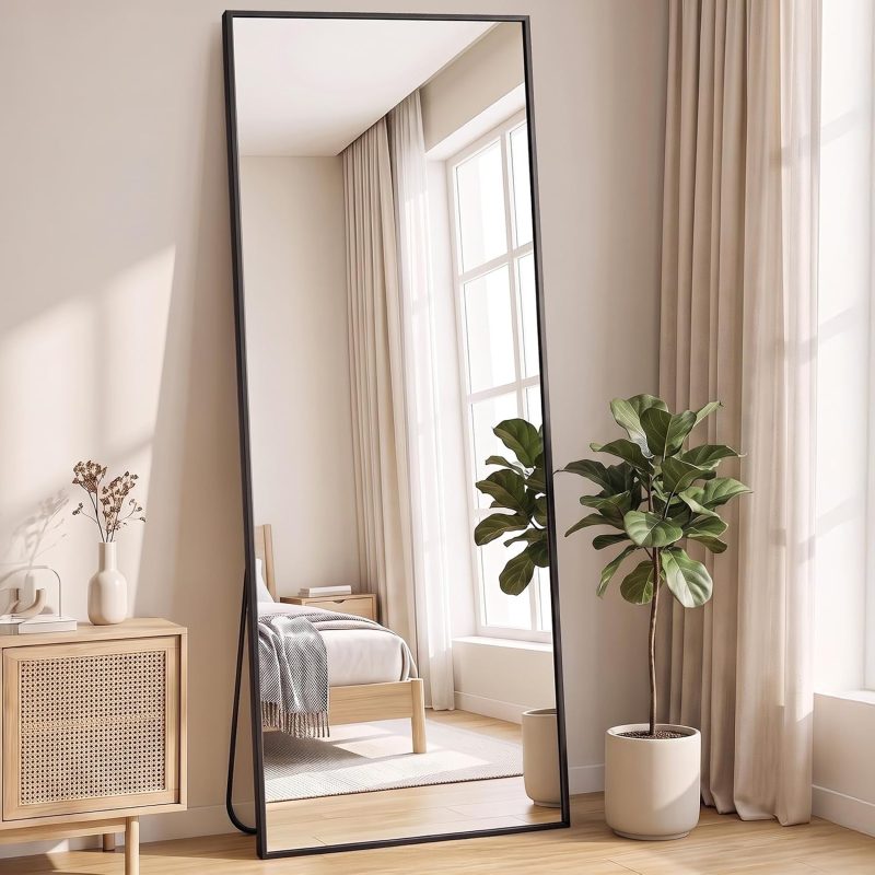 Full Length Floor Mirror, Body Standing Wall Mirror - view 1 of 6 | NEWBULIG
