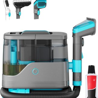 Carpet and Upholstery Cleaner Machine Portable Carpet Shampooer - Grey & Blue | NEWBULIG