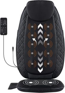 Massage Chair Pad with Heat, Back Massager Seat Cushion - view 1 of 6 | NEWBULIG