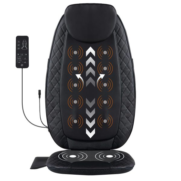 NEWBULIG Massage Chair Pad with Heat, Back Massager Seat Cushion